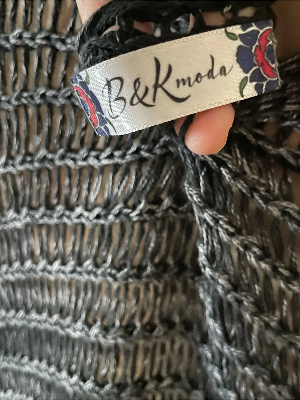 Open-Knit Black Women's Poncho‎ Shrug - Lightweight Layering